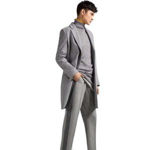 Escada Pants Side Stripe Panel Two Tone Gray Wool Stretch Lined Womens Size 36